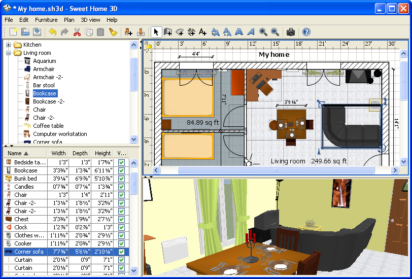 Sweet Home 3D 6.4 free download - Download the latest freeware