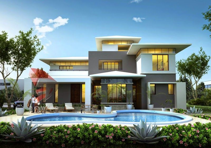 Exterior Simple 3d House Design – TRENDECORS