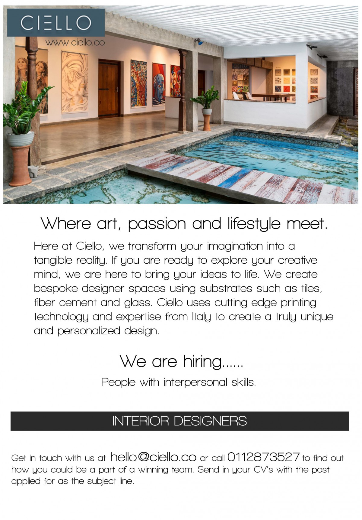 interior designer trade programs Designer interior jobs junior client manager executives development business later dreamjobs lk
