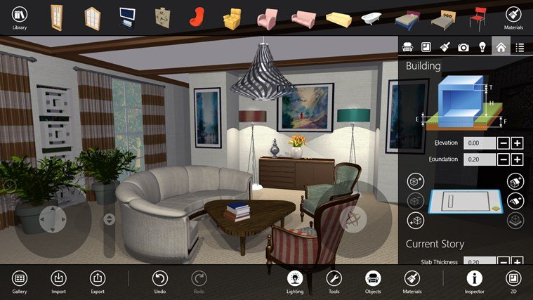 Live Interior 3D Pro, a great Interior Designing app for Windows 8