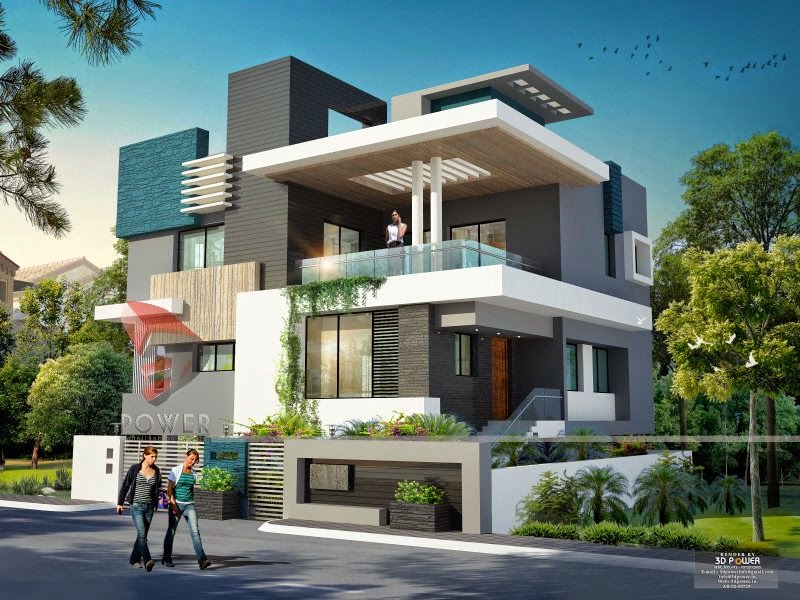 best house design 3d view House 3d interior exterior design rendering