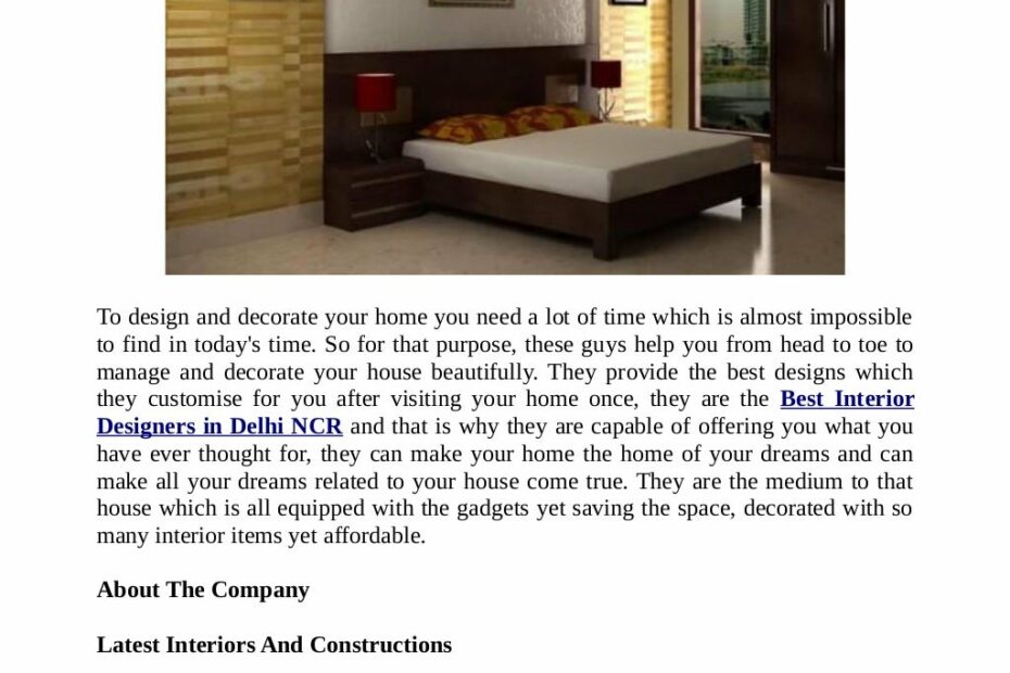 best interior designer in delhi ncr Best 5 interior designers in delhi ncr, india- daily list