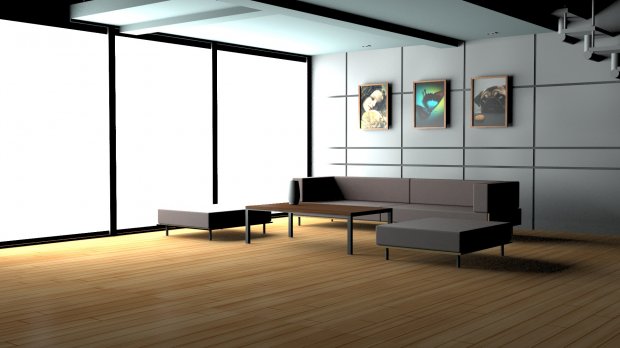 house interior 3d model free Furnished cgtrader เล อก บ อร